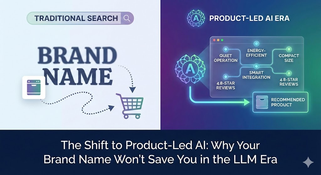 The Shift to Product-Led AI: Why Your Brand Name Won’t Save You in the LLM Era